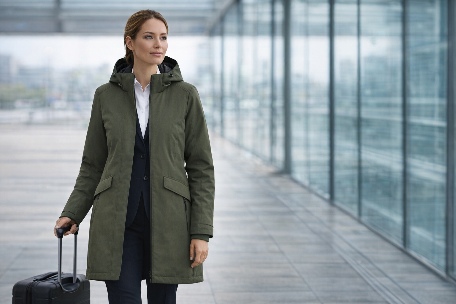 Ladiesâ Business Parka personalizzabile