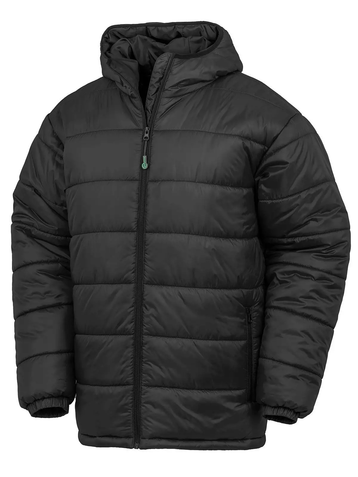 Recycled hooded padded parka personalizzabile
