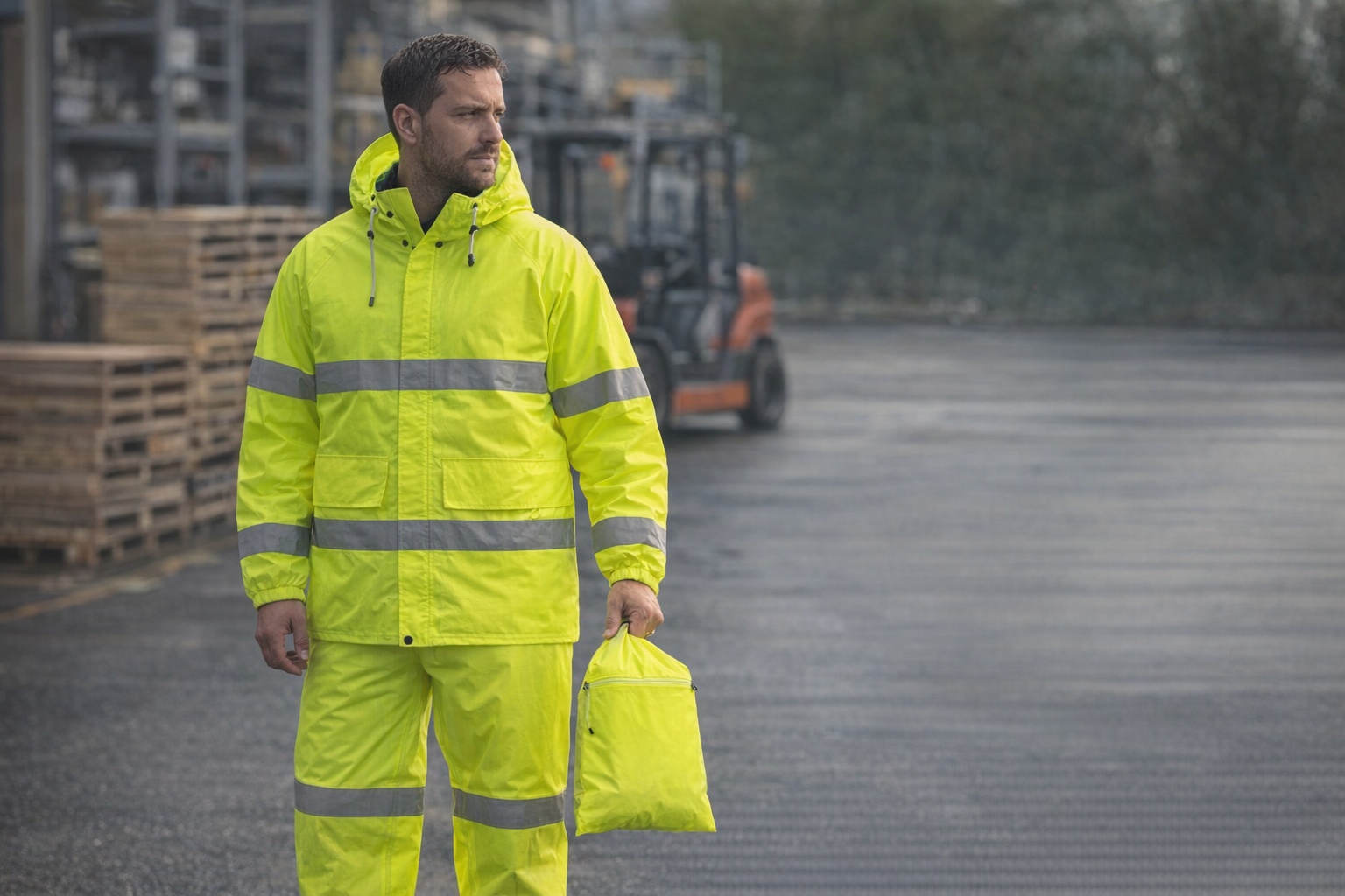 High Viz Waterproof Suit personalizzabile